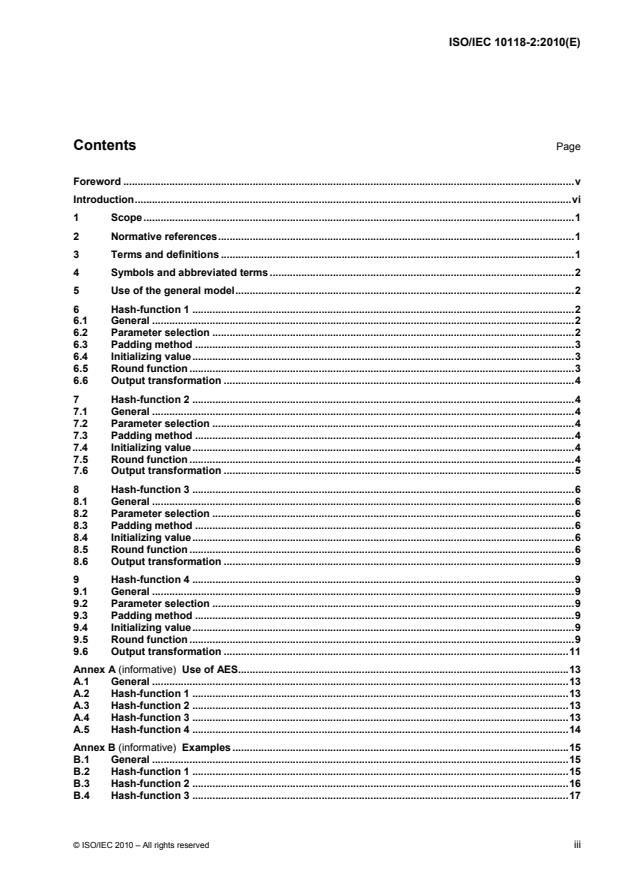 ISO/IEC 10118-2:2010 - Information technology -- Security techniques -- Hash-functions