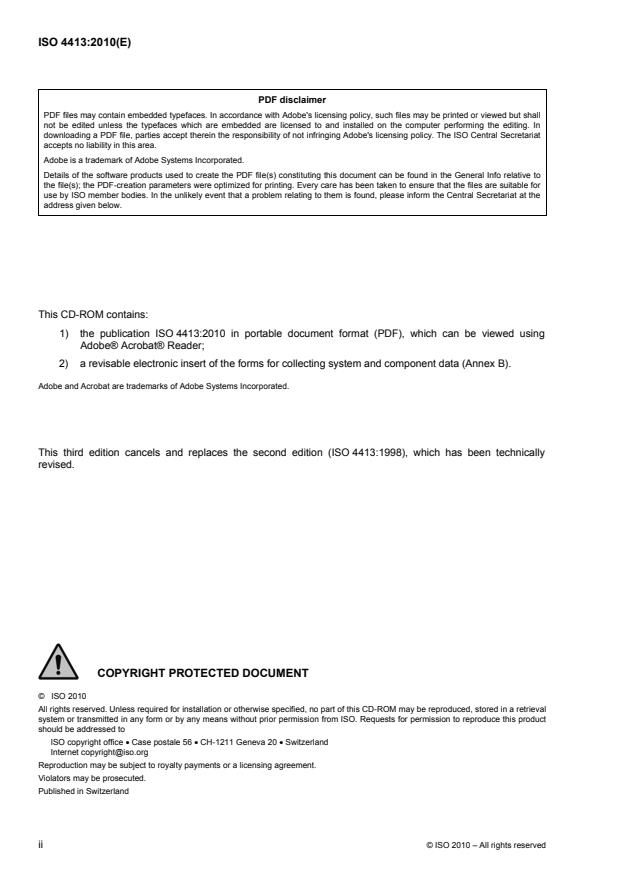 ISO 4413:2010 ISO 4413:2010 - Hydraulic fluid power -- General rules and safety requirements for systems and their components - Page 2 preview