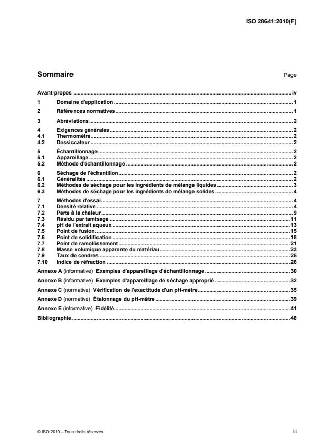 ISO 28641:2010 - Ingrédients de mélange du caoutchouc -- Produits chimiques organiques -- Méthodes d'essai générales
