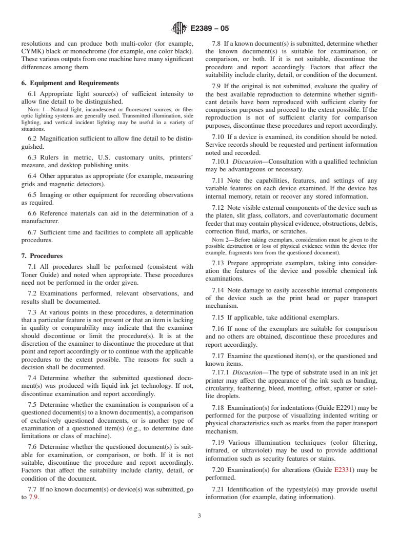 ASTM E2389-05 - Standard Guide for Examination of Documents Produced with Liquid Ink Jet Technology (Withdrawn 2014)