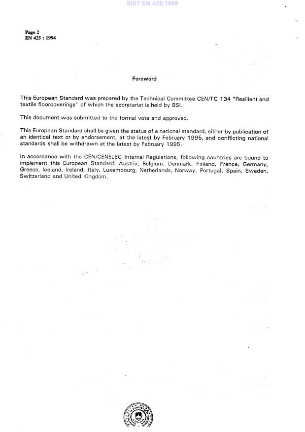 EN 425:1994 EN 425:1999 - Page 4 preview