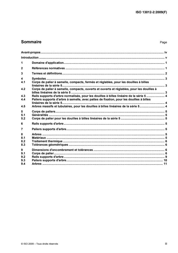ISO 13012-2:2009 - Roulements -- Accessoires pour douilles a billes linéaires