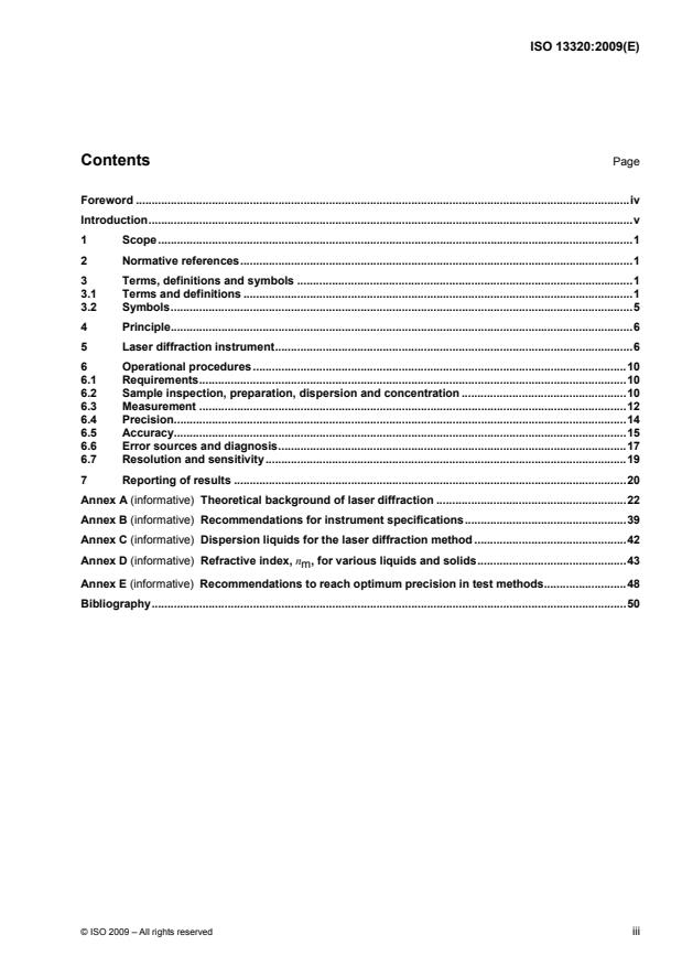 ISO 13320:2009 - Particle size analysis -- Laser diffraction methods