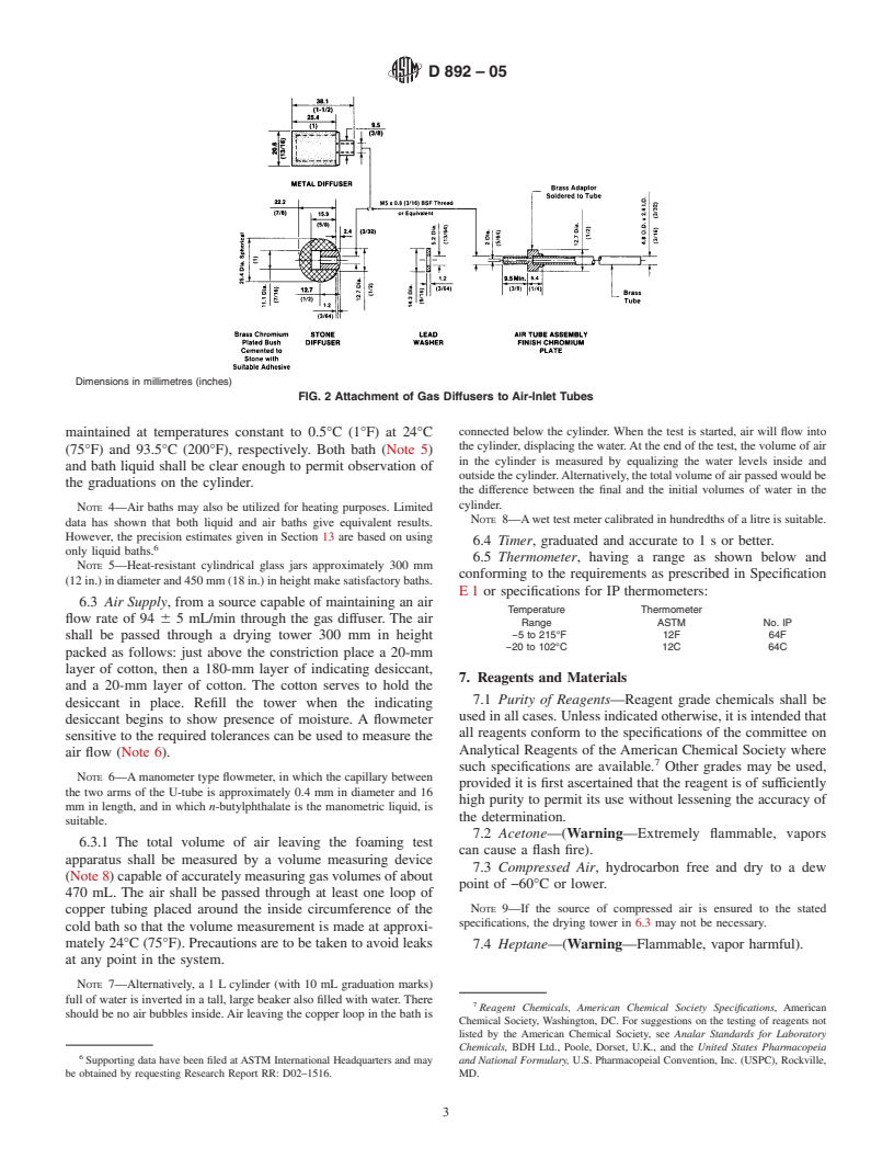 ASTM D892-05 - tandard Test Method for Foaming Characteristics of Lubricating Oils