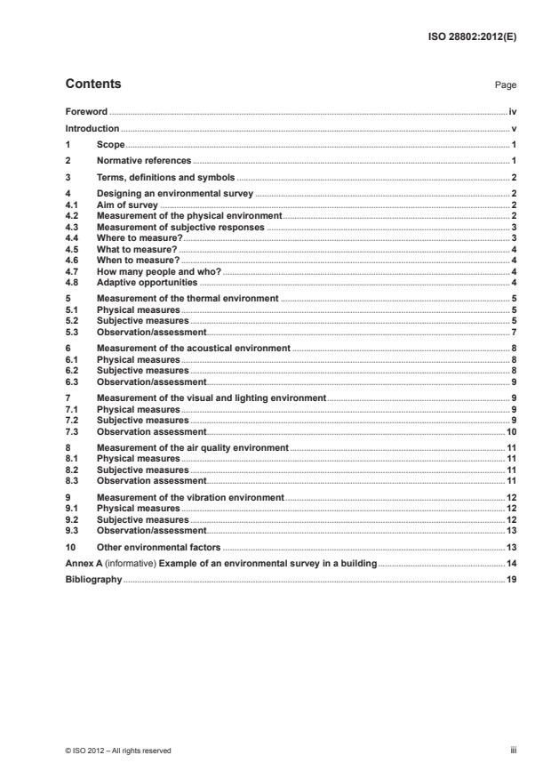 ISO 28802:2012 - Ergonomics of the physical environment -- Assessment of environments by means of an environmental survey involving physical measurements of the environment and subjective responses of people