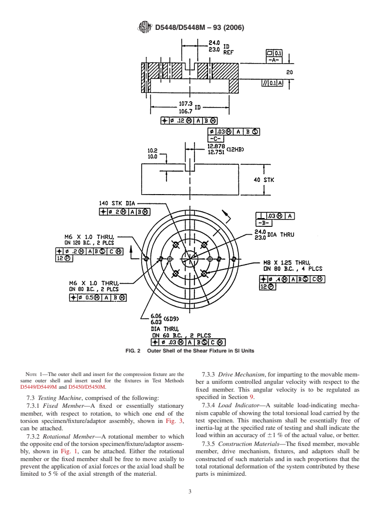 ASTM D5448/D5448M-93(2006) - Standard Test Method for Inplane Shear Properties of Hoop Wound Polymer Matrix Composite Cylinders