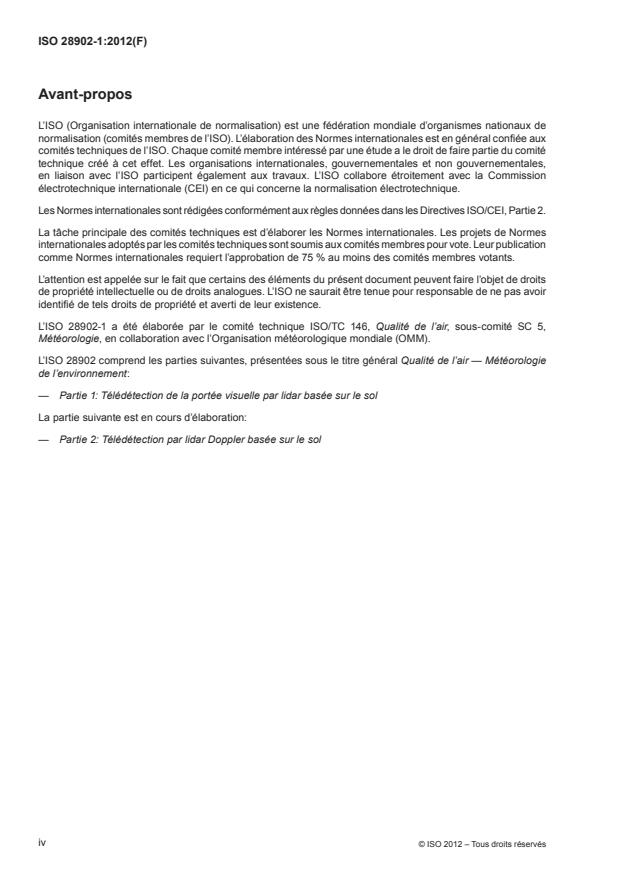 ISO 28902-1:2012 ISO 28902-1:2012 - Qualité de l'air -- Météorologie de l'environnement - Page 4 preview