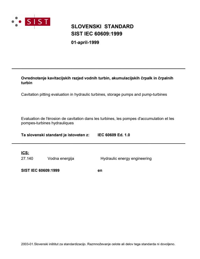 IEC 60609:1999