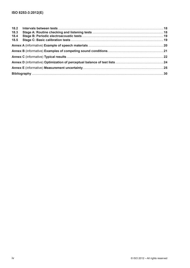 ISO 8253-3:2012 ISO 8253-3:2012 - Acoustics -- Audiometric test methods - Page 4 preview
