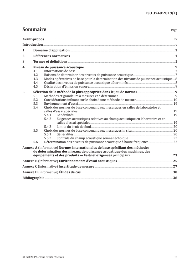 ISO 3740:2019 - Acoustique — Détermination des niveaux de puissance acoustique émis par les sources de bruit — Lignes directrices pour l'utilisation des normes de base
Released:2/22/2019