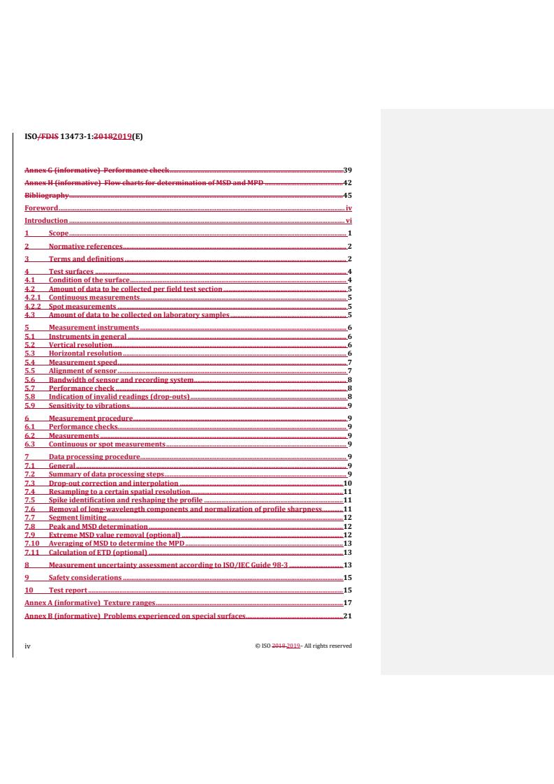 ISO 13473-1:2019 REDLINE ISO 13473-1:2019 - Characterization of pavement texture by use of surface profiles — Part 1: Determination of mean profile depth
Released:6/16/2021 - Page 4 preview