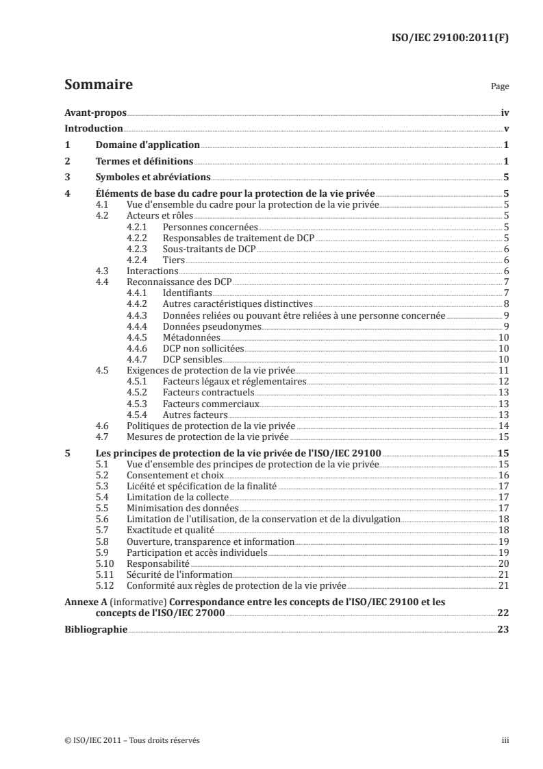 ISO/IEC 29100:2011 - Technologies de l'information — Techniques de sécurité — Cadre privé
Released:6/16/2020
