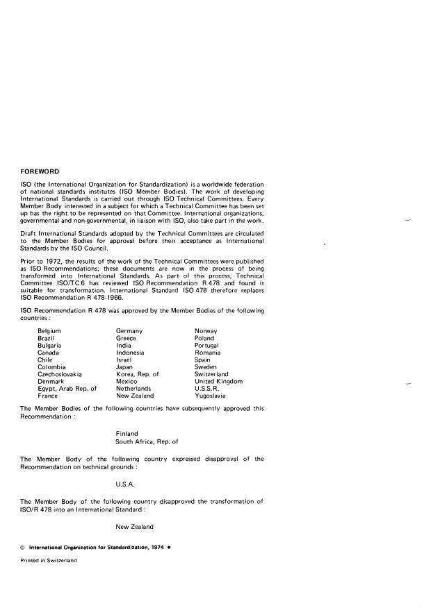 ISO 478:1974 ISO 478:1974 - Paper -- Untrimmed stock sizes for the ISO-A Series -- ISO primary range - Page 2 preview