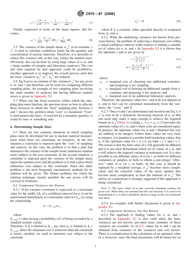 ASTM C970-87(2006) - Standard Practice for Sampling Special Nuclear Materials in Multi-Container Lots (Withdrawn 2012)