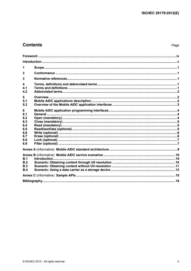 ISO/IEC 29179:2012 - Information technology -- Mobile item identification and management -- Mobile AIDC application programming interface