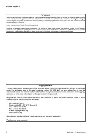 ISO 29042-2:2009 ISO 29042-2:2009 - Safety of machinery -- Evaluation of the emission of airborne hazardous substances - Page 2 preview