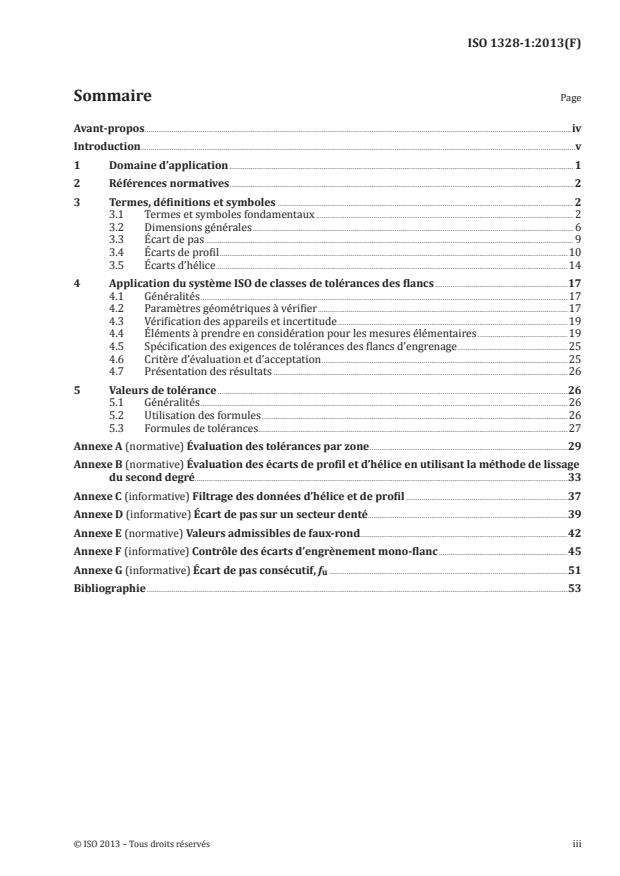 ISO 1328-1:2013 - Engrenages cylindriques -- Système ISO de classification des tolérances sur flancs