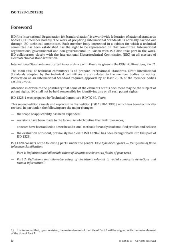 ISO 1328-1:2013 ISO 1328-1:2013 - Cylindrical gears -- ISO system of flank tolerance classification - Page 4 preview