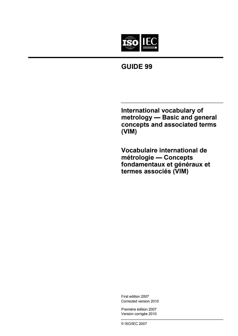 ISO/IEC Guide 99:2007