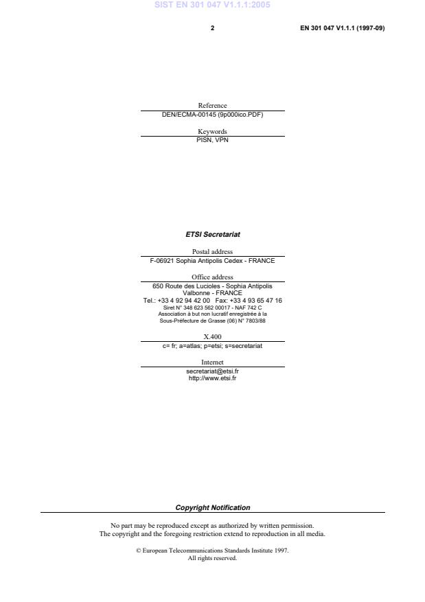 SIST EN 301 047 V1.1.1:2005 SIST EN 301 047 V1.1.1:2005 - Page 4 preview