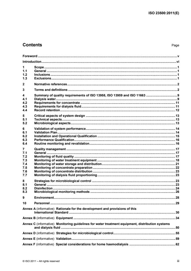 ISO 23500:2011 - Guidance for the preparation and quality management of fluids for haemodialysis and related therapies