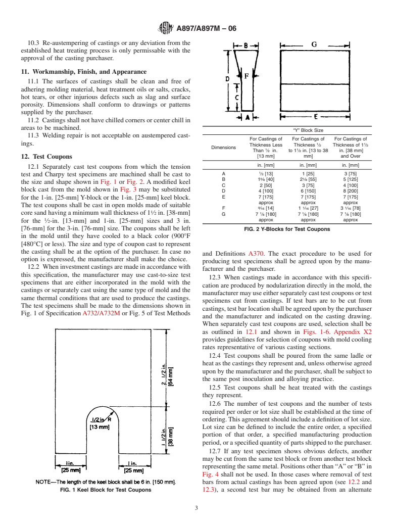 ASTM A897/A897M-06 - Standard Specification for Austempered Ductile Iron Castings