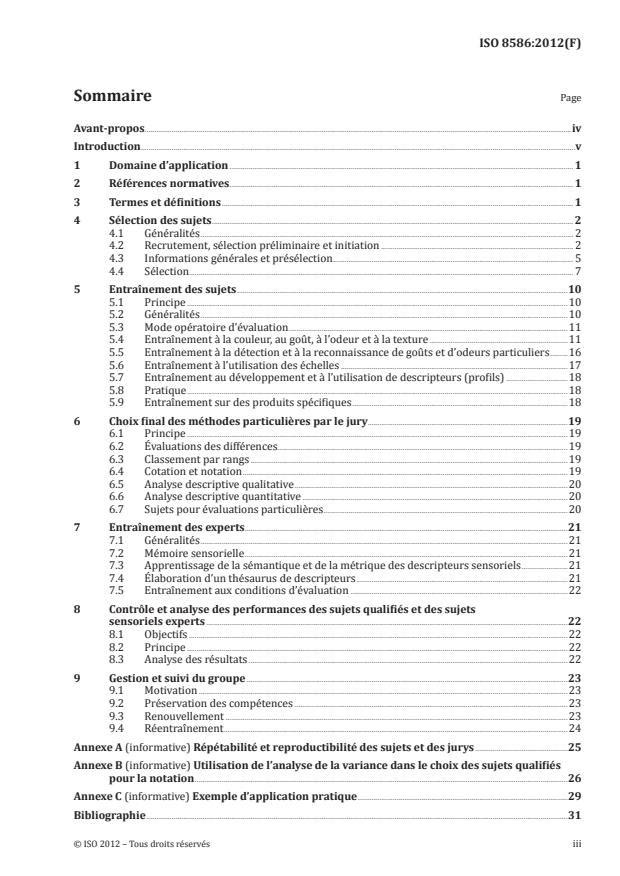 ISO 8586:2012 - Analyse sensorielle -- Lignes directrices générales pour la sélection, l'entraînement et le contrôle des sujets qualifiés et sujets sensoriels experts