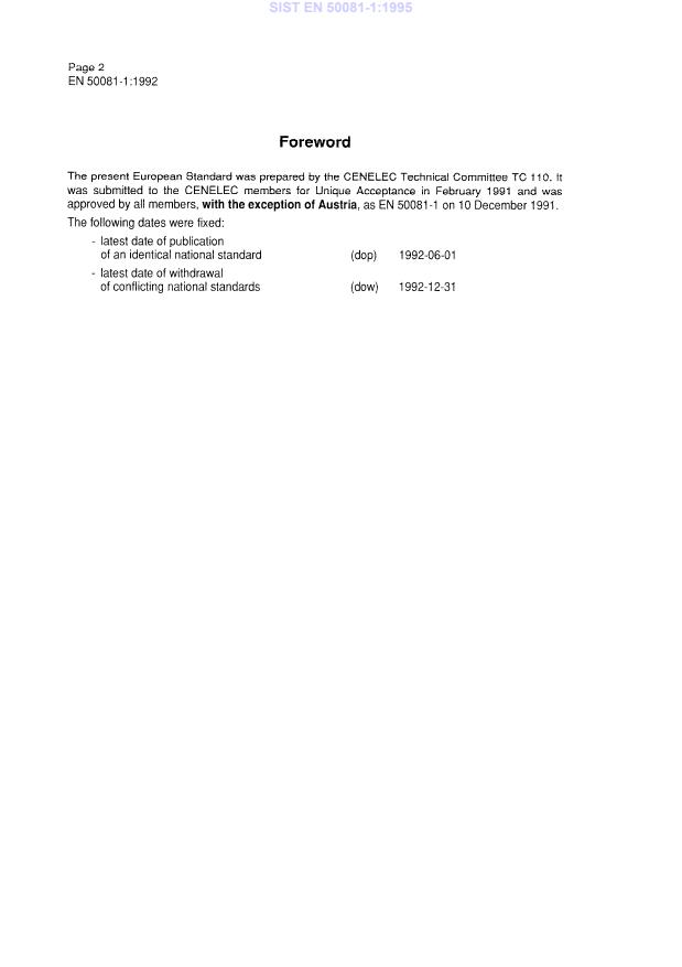 EN 50081-1:1992 EN 50081-1:1995 - Page 4 preview