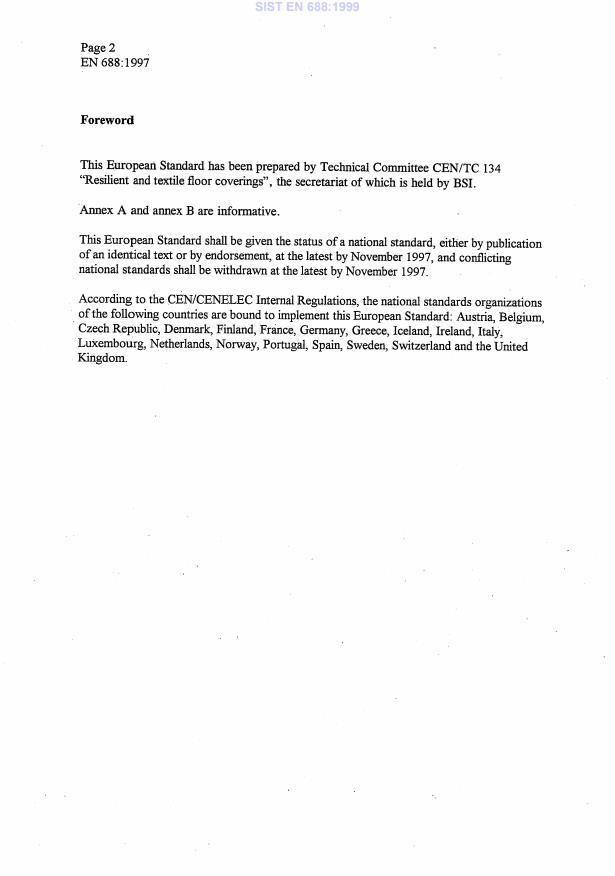 EN 688:1997 EN 688:1999 - Page 4 preview