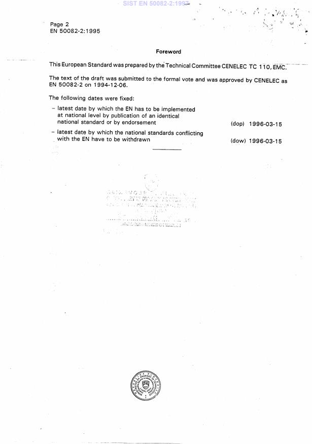 EN 50082-2:1995 EN 50082-2:1997 - Page 4 preview