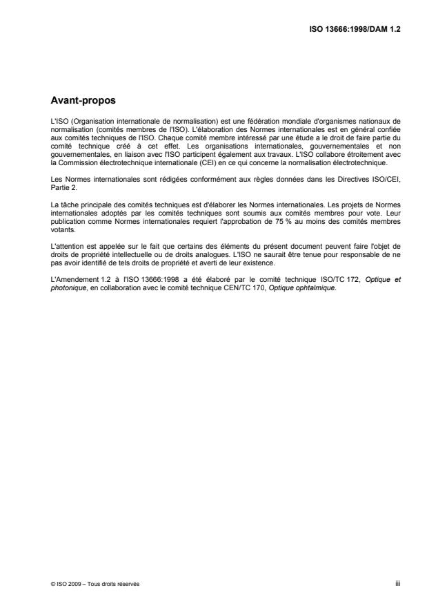 ISO 13666:1998/DAmd 1.2