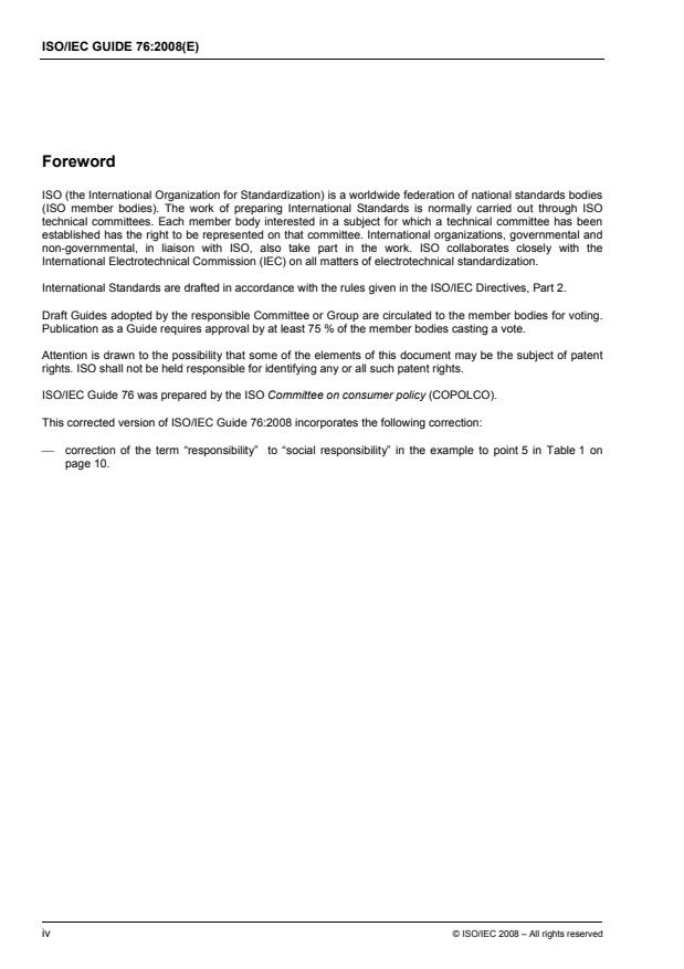 ISO/IEC Guide 76:2008 ISO/IEC Guide 76:2008 - Development of service standards -- Recommendations for addressing consumer issues - Page 4 preview