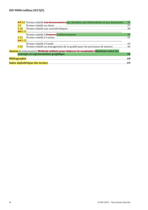 ISO 9000:2015 REDLINE ISO 9000:2015 - Systemes de management de la qualité -- Principes essentiels et vocabulaire - Page 4 preview