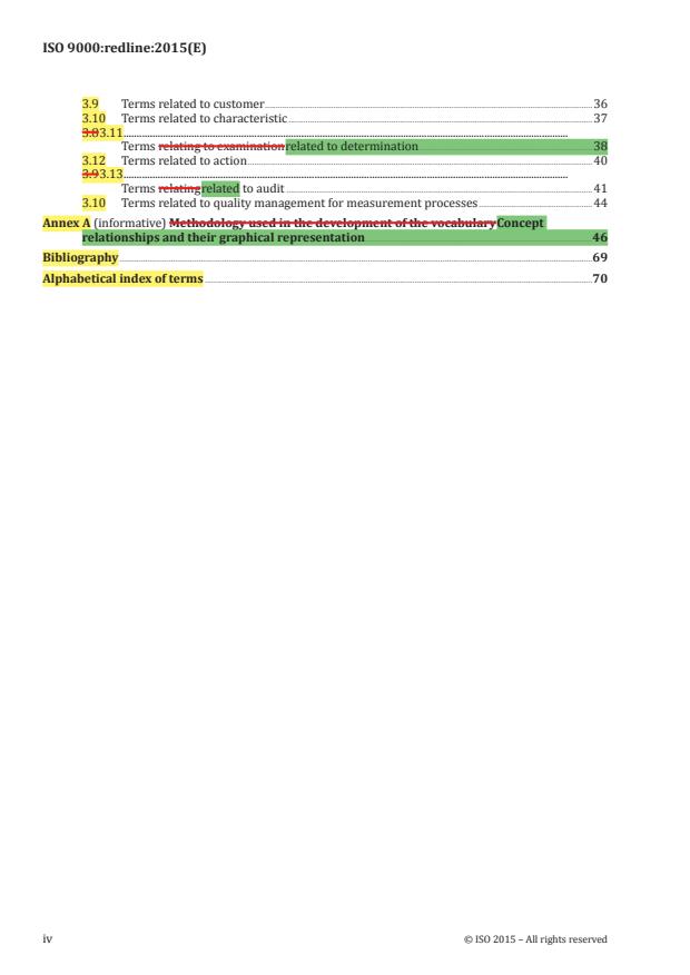 ISO 9000:2015 REDLINE ISO 9000:2015 - Quality management systems -- Fundamentals and vocabulary - Page 4 preview