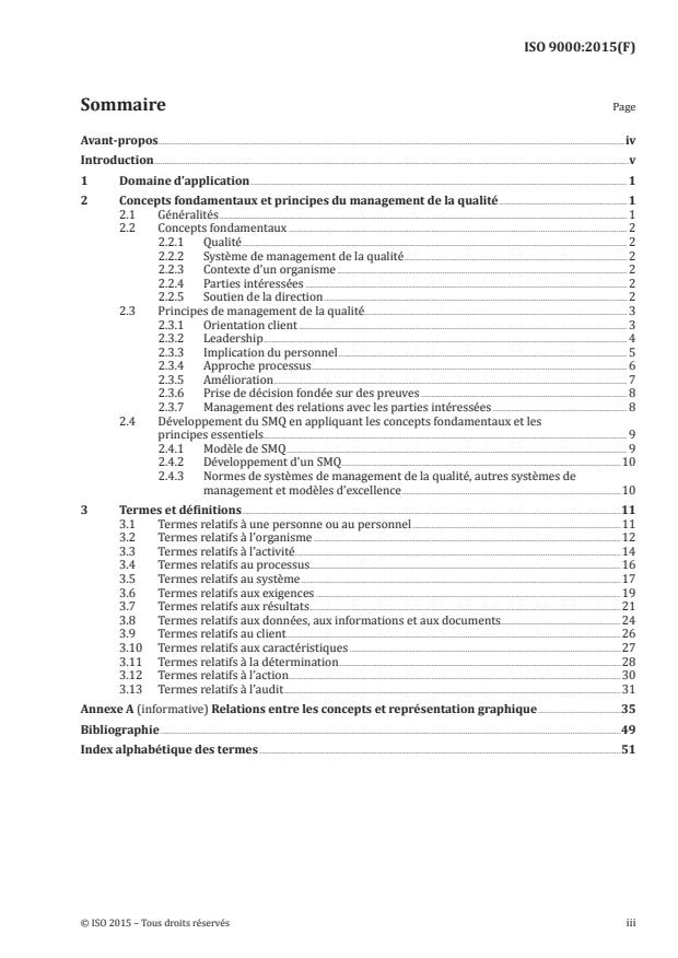 ISO 9000:2015 - Systemes de management de la qualité -- Principes essentiels et vocabulaire