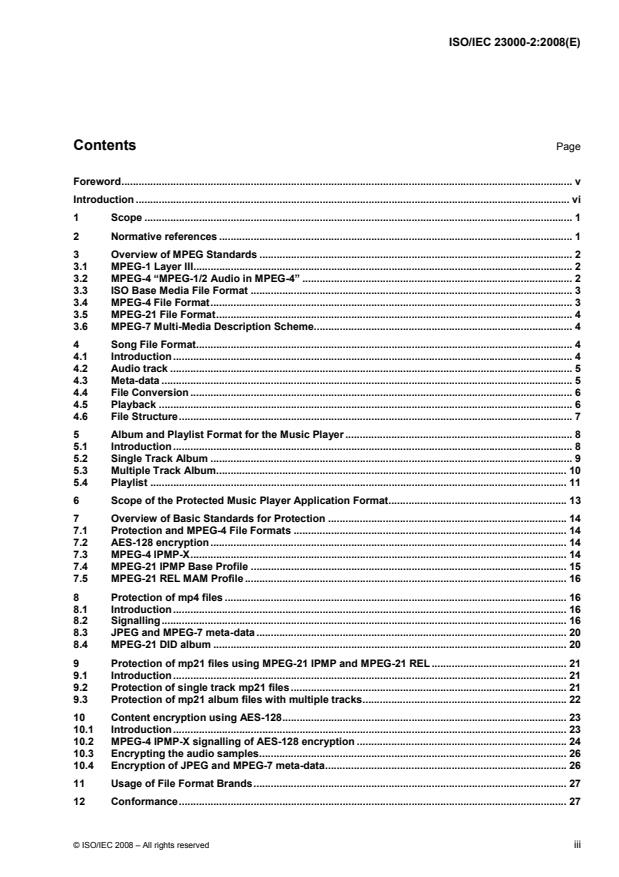 ISO/IEC 23000-2:2008 - Information technology -- Multimedia application format (MPEG-A)