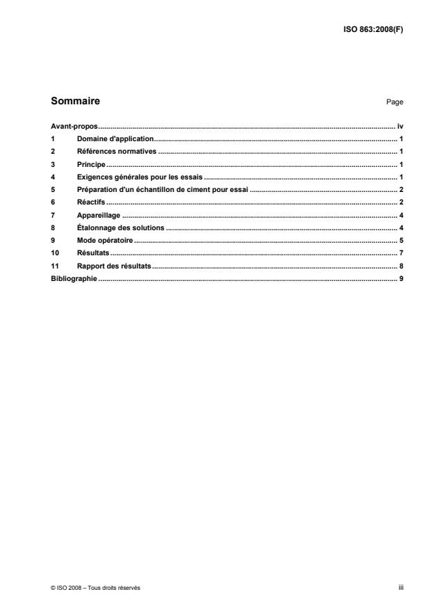 ISO 863:2008 - Ciments -- Méthodes d'essai -- Essai de pouzzolanicité des ciments pouzzolaniques
