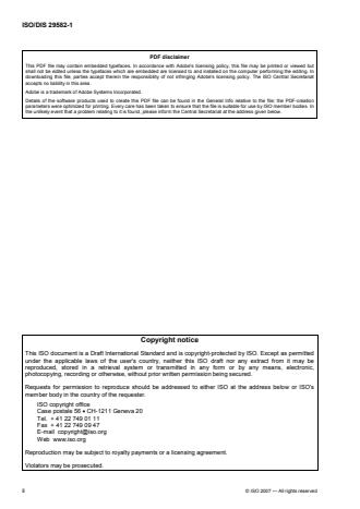 ISO 29582-1:2009 ISO 29582-1:2009 - Methods of testing cement -- Determination of the heat of hydration - Page 2 preview