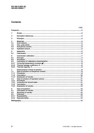 ISO 29582-1:2009 ISO 29582-1:2009 - Methods of testing cement -- Determination of the heat of hydration - Page 4 preview