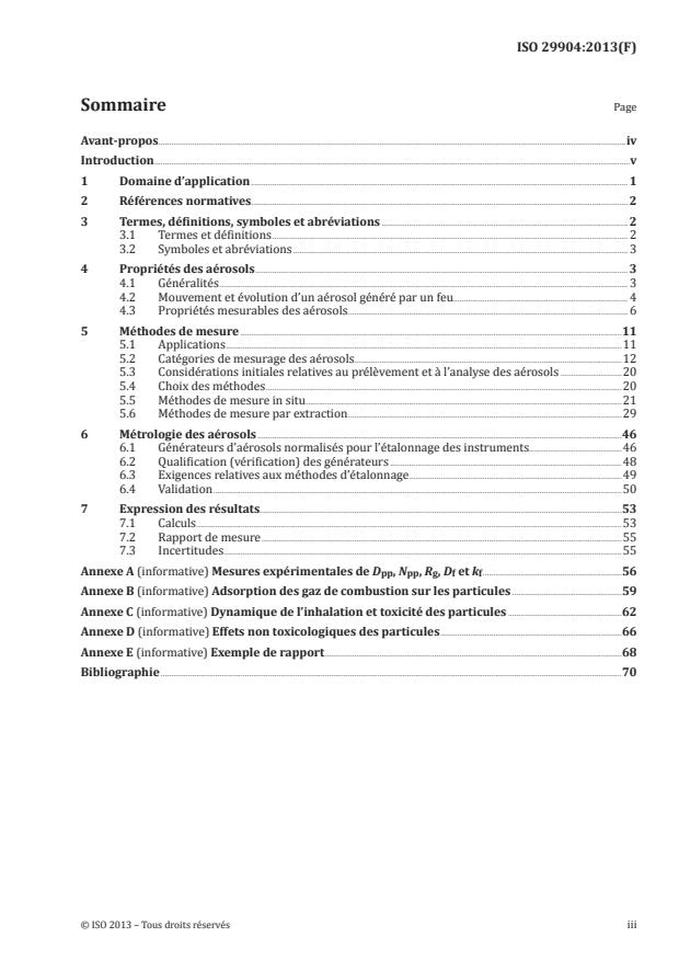 ISO 29904:2013 - Chimie de la combustion -- Production et mesurage des aérosols