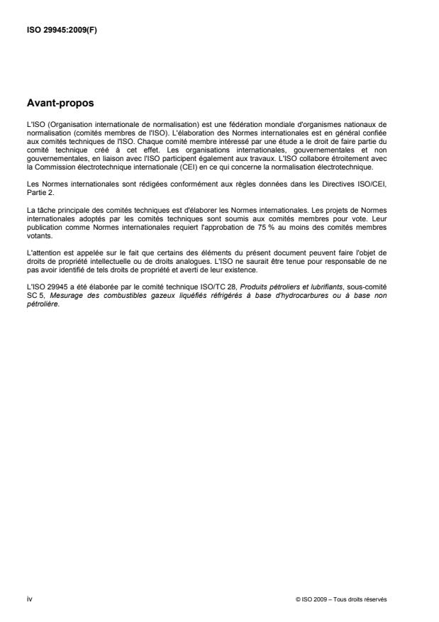 ISO 29945:2009 ISO 29945:2009 - Combustibles gazeux non pétroliers liquéfiés réfrigérés -- Diméthyléther (DME) -- Méthode d'échantillonnage manuel sur des terminaux a terre - Page 4 preview