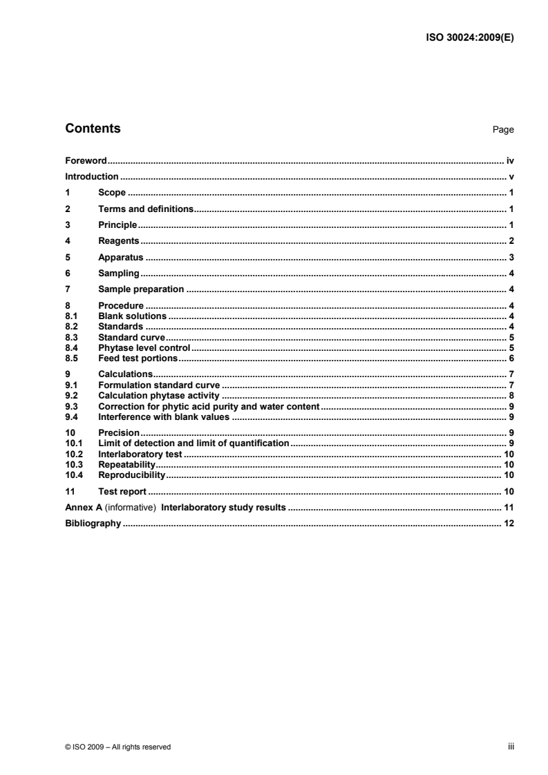 ISO 30024:2009 - Animal feeding stuffs — Determination of phytase activity
Released:7/2/2009