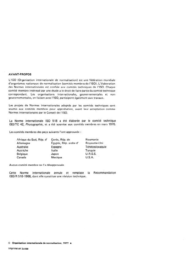 ISO 518:1977 ISO 518:1977 - Photographie -- Griffes pour accessoires d'appareils de prises de vue, avec et sans contact électrique pour lampes a éclairs et équipements électroniques a éclairs - Page 2 preview