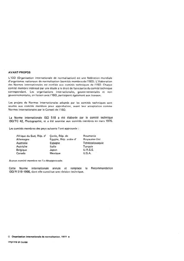 ISO 518:1977 ISO 518:1977 - Photographie -- Griffes pour accessoires d'appareils de prises de vue, avec et sans contact électrique pour lampes a éclairs et équipements électroniques a éclairs - Page 2 preview