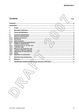 ISO 6301-1:2009 - Pneumatic fluid power -- Compressed-air lubricators