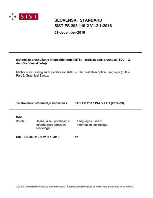 ES 203 119-2 V1.2.1:2016