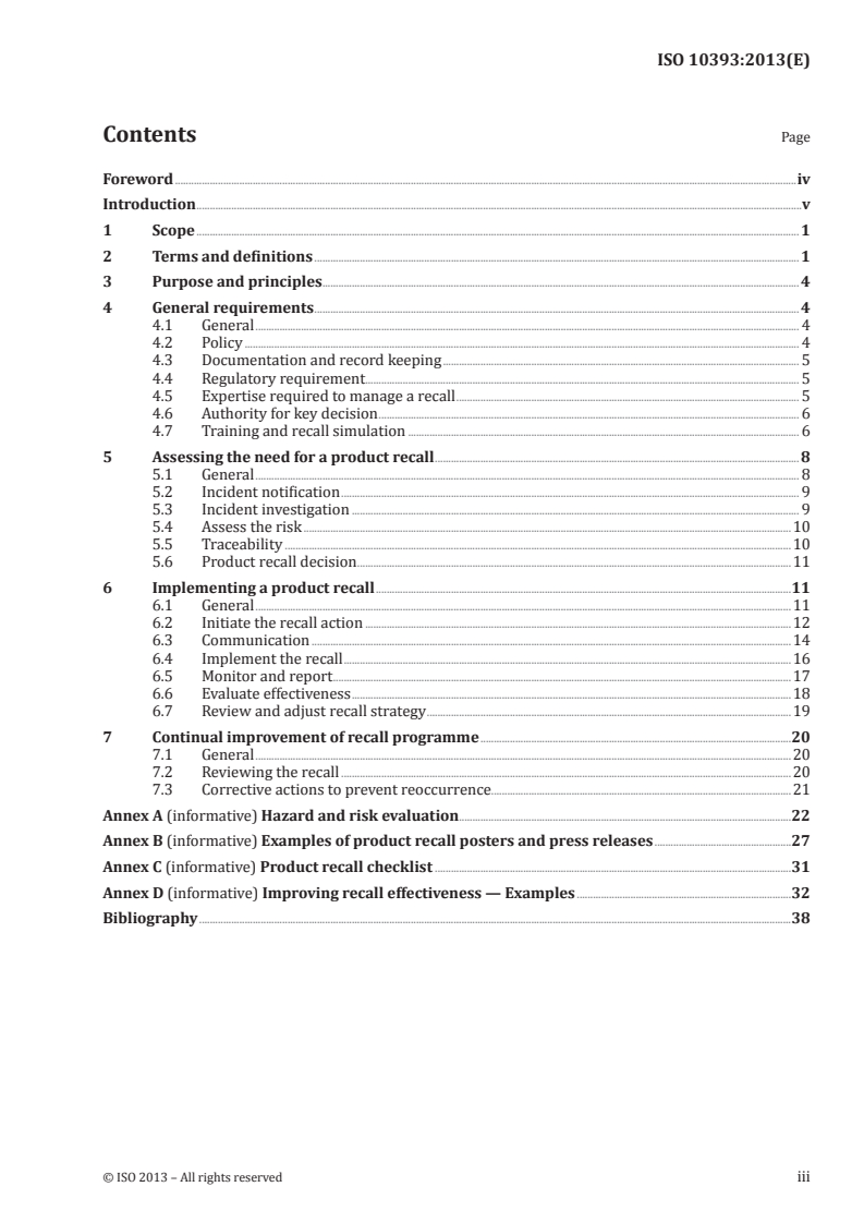 ISO 10393:2013 - Consumer product recall — Guidelines for suppliers
Released:4/16/2013