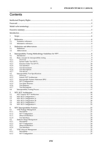 ETSI GS NFV-TST 002 V1.1.1 (2016-10) - Network Functions Virtualisation (NFV); Testing Methodology; Report on NFV Interoperability Testing Methodology