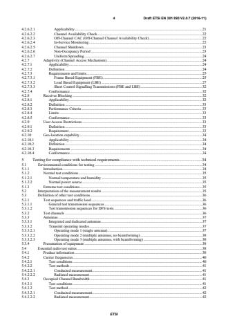 SIST EN 301 893 V2.1.1:2017 ETSI EN 301 893 V2.0.7 (2016-11) - 5 GHz RLAN; Harmonised Standard covering the essential requirements of article 3.2 of Directive 2014/53/EU - Page 4 preview