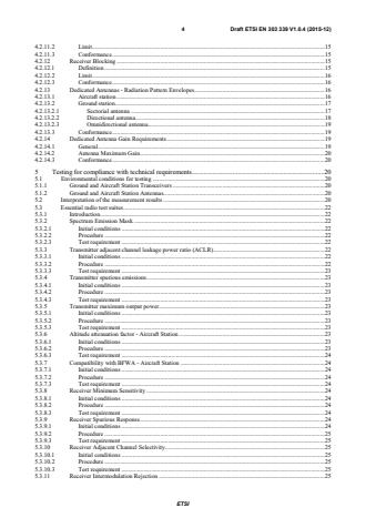 SIST EN 303 339 V1.1.1:2016 ETSI EN 303 339 V1.0.4 (2015-12) - Broadband Direct Air-to-Ground Communications; Equipment operating in the 1 900 MHz to 1 920 MHz and 5 855 MHz to 5 875 MHz frequency bands; Fixed pattern antennas; Harmonised Standard covering the essential requirements of article 3.2 of Directive 2014/53/EU - Page 4 preview